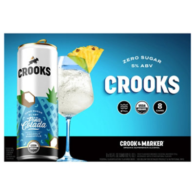 CROOKS Pina Colada In Cans - 8-11.5 Oz - Image 3