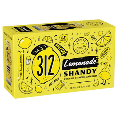 Goose Island 312 Lemonade Shandy Wheat Ale Cans - 15-12 Fl. Oz. - Image 1