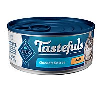 Blue Tastefuls Natural Pate Chicken Entree Wet Cat Food Can - 5.5 Oz