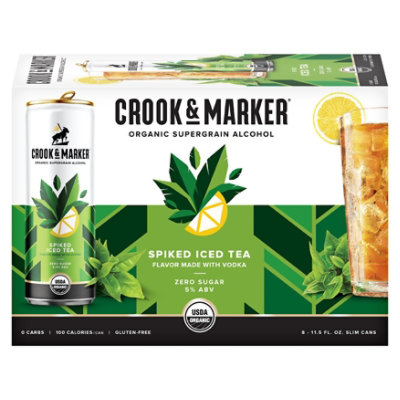 Crook & Marker Spiked Tea Variety Pack In Cans - 8-11.5 Fl. Oz.