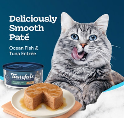 Blue Buffalo Tastefuls Wet Cat Food Pate Ocean Fish and Tuna Entree - 5.5 Oz - Image 4