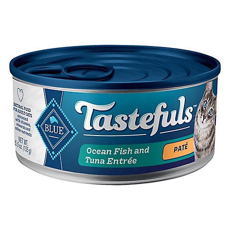 BLUE Tastefuls Adult Cat Ocean Fish And Tuna Entree Pate - 5.5 Oz
