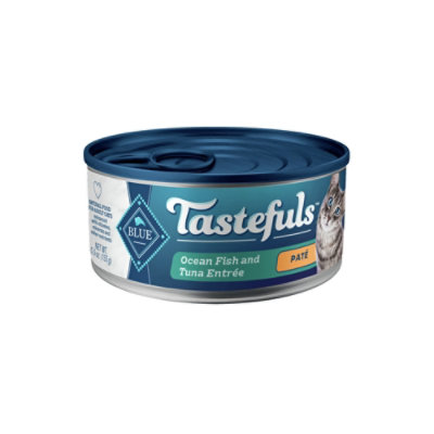 BLUE Tastefuls Adult Cat Ocean Fish And Tuna Entree Pate - 5.5 Oz