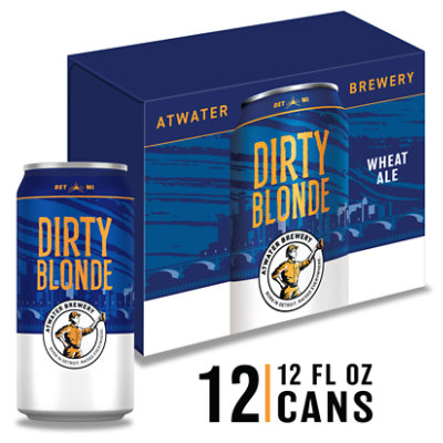 Atwater Dirty Blonde Craft Beer 4.5% ABV Cans - 12-12 Fl. Oz. - Image 1