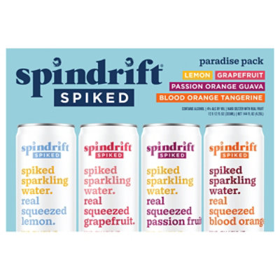 Spindrift Spiked Sparkling Water Variety Pack 4% ABV - 12-12 Fl. Oz. - Image 2