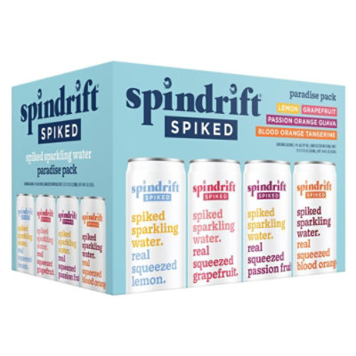 Spindrift Spiked Sparkling Water Variety Pack 4% ABV - 12-12 Fl. Oz. - Image 1