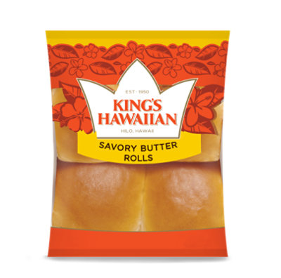 Kings Hawaiian Savory Butter Rolls - 4 Oz - Safeway