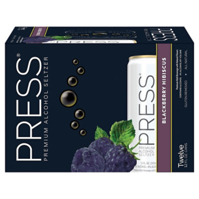 Press Seltzer Blackberry Hibiscus - 12-12 Fl. Oz. - Image 3