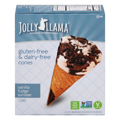 Jolly Llama Cone Vanilla Non Dairy - 14.25 FZ - Image 3