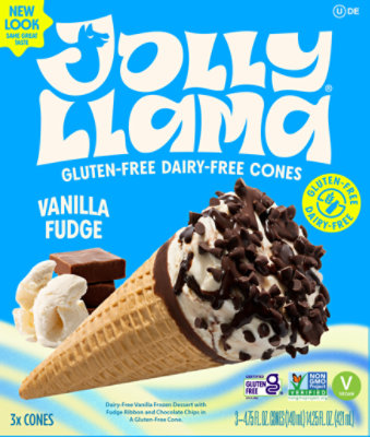 Jolly Llama Cone Vanilla Non Dairy - 14.25 FZ - Image 2