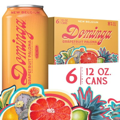 New Belgium Brewing Dominga Mimosa Sour Beer 6% ABV Cans - 6-12 Fl. Oz. - Image 1