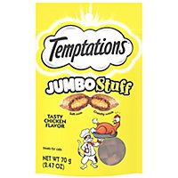 Temptations Jumbo Stuff Cruchy and Soft Tasty Chicken Cat Treats - 2.5 Oz - Image 1