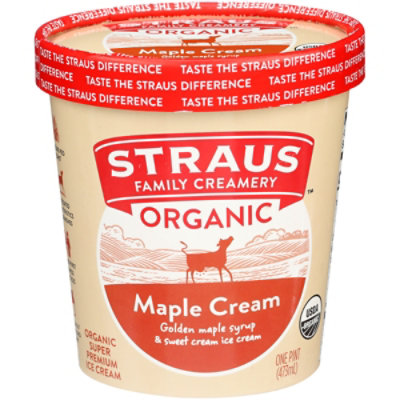 Straus Maple Clream Ice Cream Pint - 1 PT - Image 3