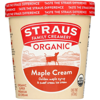 Straus Maple Clream Ice Cream Pint - 1 PT - Image 2