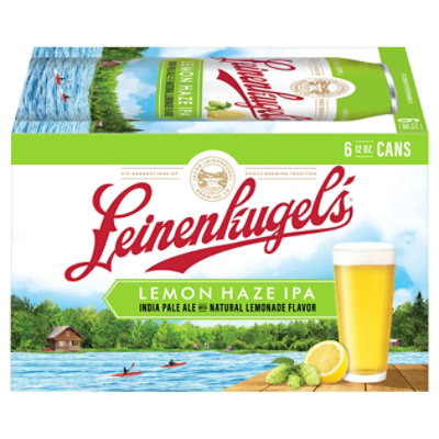 Leinenkugel's Craft Beer Ipa Lemon Haze 4.9% ABV Cans - 6-12 Fl. Oz. - Image 3