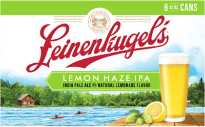 Leinenkugel's Craft Beer Ipa Lemon Haze 4.9% ABV Cans - 6-12 Fl. Oz. - Image 6