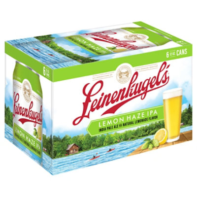 Leinenkugel's Craft Beer Ipa Lemon Haze 4.9% ABV Cans - 6-12 Fl. Oz. - Image 2