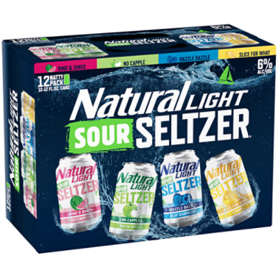 Natural Light Sour Seltzer Variety Pack Cans - 12-12 Fl. Oz. - Image 1