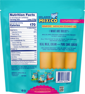Helados Mexico Bar Bolis Rompope - 30 OZZ - Image 6