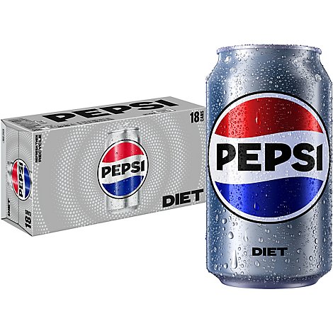 Diet Pepsi Soda Classic Cola Pack - 18-12 Fl. Oz.