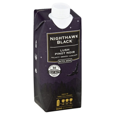 Bota Box Mini Nighthawk Black Wine Pinot Noir Lush 500 Ml Shaw's