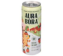 Aura Bora Water Sparkling Basil Berry - 12 FZ