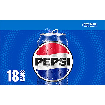 Pepsi Soda Cola 12 Fl Oz 18 Count - 18-12 OZ - Image 6