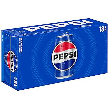 Pepsi Soda Cola 12 Fl Oz 18 Count - 18-12 OZ - Image 2