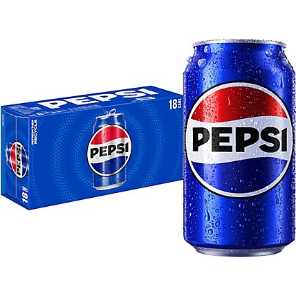 Pepsi Soda Cola 12 Fl Oz 18 Count - 18-12 OZ - Image 1