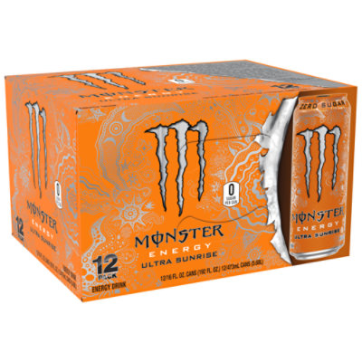 Monster Energy Drink Zero Sugar Ultra Sunrise - 12-16 Fl. Oz.