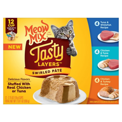 Meow Mix Tasty Layers Variety Pack - 12-2.75 OZ - Image 3