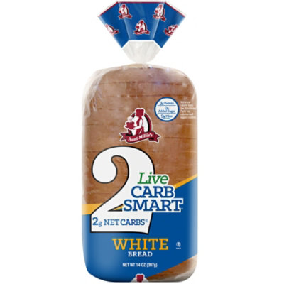 Aunt Millies Live Carb Smart White Bread - 14 OZ - Image 2