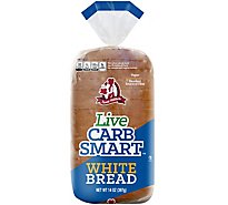 Aunt Millies Live Carb Smart White Bread - 14 OZ