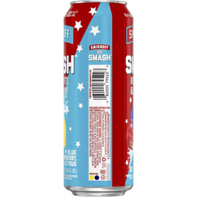 Smirnoff Ice Smash Red White And Berry 8% ABV Single Can - 23.5 Oz - Image 3