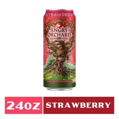 Angry Orchard Strawberry In Cans - 24 FZ - Shaw's