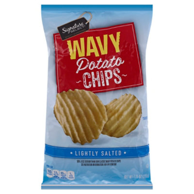 Signature Select Potato Chips Wavy Lightly Salted - 7.75 OZ - Image 3