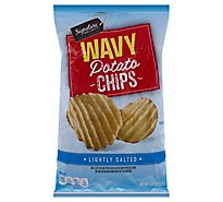 Signature Select Potato Chips Wavy Lightly Salted - 7.75 OZ