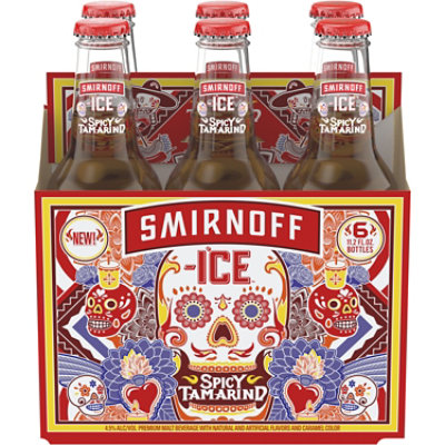 Smirnoff Ice Spicy Tamarind 4.5% ABV Bottles - 6-11.2 Oz - Image 1