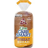 Aunt Millies Live Carb Smart Wheat Bread - 14 OZ - Image 1