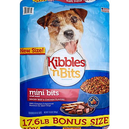Kibbles N Bits Mini Bits Small Breed Bonus Bag - 17.6 LB - Image 2