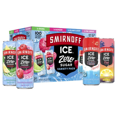 Smirnoff Ice Variety Pack Zero Sugar Sparkling Drink - 12-12 Oz - Image 4