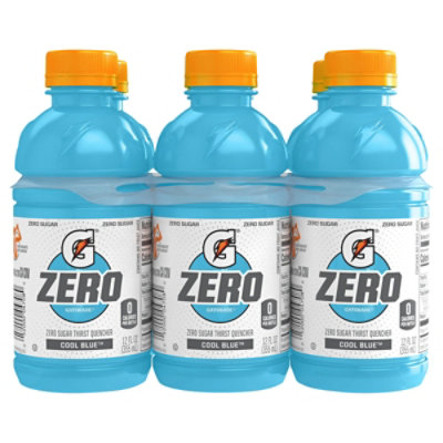Gatorade Zero Zero Sugar Thirst Quencher Cool Blue 12 Fl Oz 6 Count - 72 OZ - Image 1