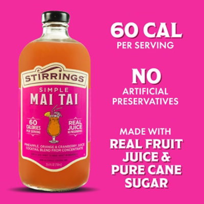 Stirrings Mai Tai Cocktail Mix - 750 Ml - Image 2