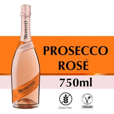 Mionetto Sparkling Wine Rose Brut Prosecco DOC - 750 Ml