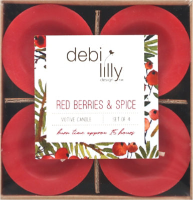 Debi Lilly Red Berries & Spice Votives - EA - Image 2