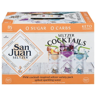 San Juan Seltzer Cocktail Variety Pack - 12-12 Fl. Oz. - Image 3