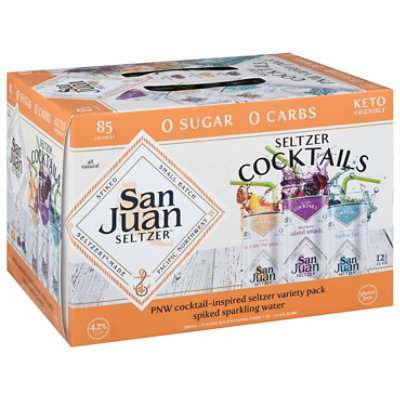 San Juan Seltzer Cocktail Variety Pack - 12-12 Fl. Oz. - Image 1