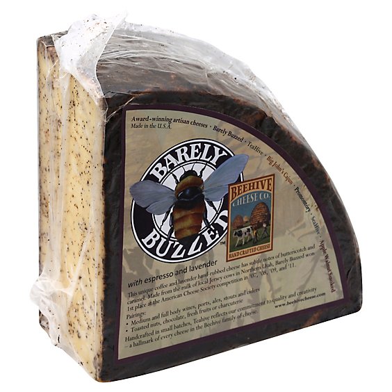 Beehive Cheese Cheddar Barely Buz - 0.50 Lb