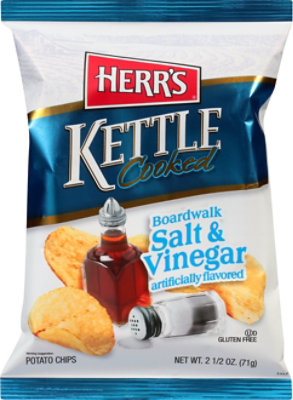 Herrs Kettle Cooked Salt & Vinegar - 2.5 OZ - Image 2