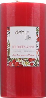 Debi Lilly Red Berries & Spice 3x6 Pillar - EA - Image 2